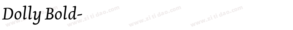 Dolly Bold字体转换